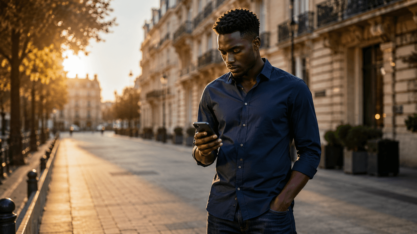 Jeune professionnel sénégalais explorant les voies légales pour travailler en France depuis l'Afrique francophone